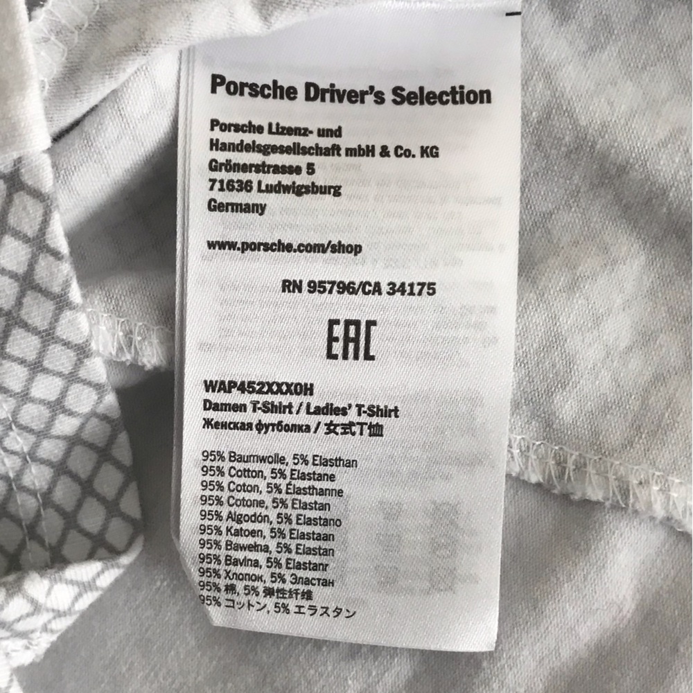 NWOT Porsche brand Women’s Driver’s Selection T Shirts. XS . - Picture 11 of 13